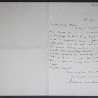 Letter from Bishop Patrick McKenna to John Francis Hogan, 11 January 1916