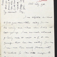 Letter from James Finn to May Fay, 13 February 1916