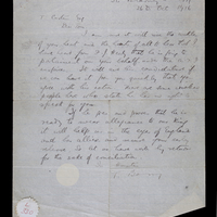 Letter from Tadhg Barry to Tomás Mac Curtain, 26 October 1916