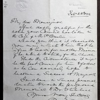 Letter from Bishop Bernard Coyne to John F. Hogan, 28 February 1916