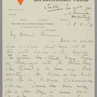 Letter from Dorothy Duffin to Maria Duffin, 21 November 1915