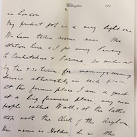 Letter from William Ford Hutchinson to Alec C Tate, 17 December, 1916