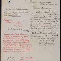 Letter from Michael Gleeson to Sir Robert Chalmers, 26 June 1916