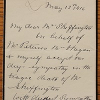 Letter from Annie Peterson to Hanna Sheehy Skeffington, 12 May 1916