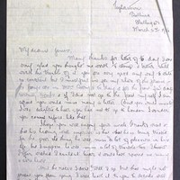 Letter from May Fay to James Finn, 31 March 1916