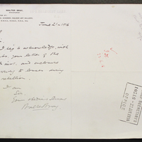 Letter from Walter Bray to the Chief Secretary’s Office, 21 June 1916