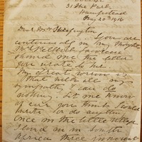 Letter from Olive Schreiner to Hanna Sheehy Skeffington, 20 May 1916