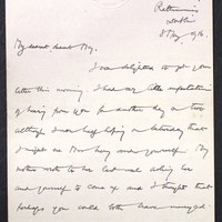 Letter from James Finn to May Fay, 8 May 1916