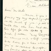 Letter from Claire Josie O Hegarty to Gregory Ashe [October 1917]
