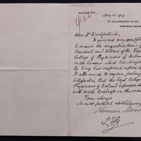 Letter from Norman Moore to Thomas Kirkpatrick, 13 May 1919