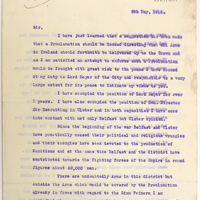 Letter from Crawford McCullagh to Herbert Asquith, 8 May 1916