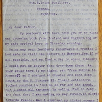 Letter from Father Willie Doyle S.J. to Hugh Doyle, 19 June 1916