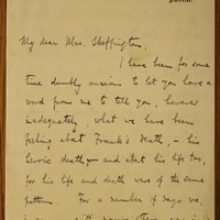 Letter from Maurice Wilkins to Hanna Sheehy Skeffington, 3 May 1916