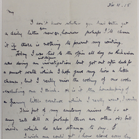 Letter from Wilfrid Spender to Lillian Spender, 11  November 1915