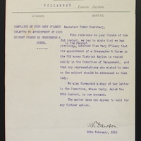 Letter from Dr. Edward Griffin to James Smith, 26 February 1916