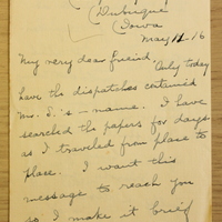 Letter from Alice Park to Hanna Sheehy Skeffington, 11 May 1916