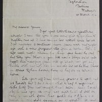 Letter from May Fay to James Finn, 3 March 1916