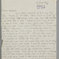 Letter from Olive Duffin to her mother, Maria Duffin, November 1915