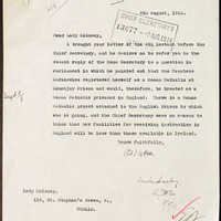 Letter from Andrew Philip Magill to Frances Moloney, 8 August 1916