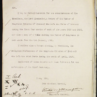 Letter from William J. Thompson to Robert Chalmers, 9 May 1916