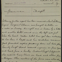 Telegraph from Joseph Brennan to Andrew Phillip Magill, 23 March 1916