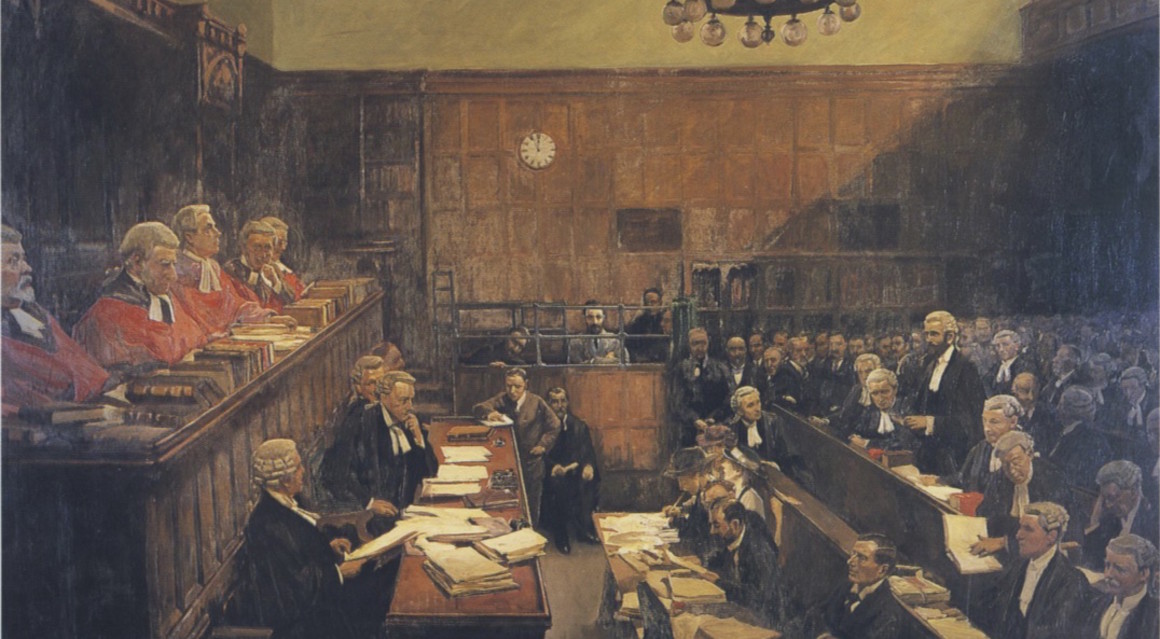 John LAVERY (1856-1941): High Treason 1916. Oil on canvas, 214 x 322 cm | British Government’s Art Collection on loan to the Honorable Society of King’s Inns | Image: www.kingsinns.ie