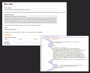 Fig. 1 Metadata upload form vs TeiHeader Metadata