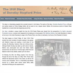 The 1916 Diary of Dorothy Stopford Price