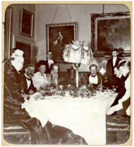 Alfred Crofton and Lady Clonbrock at dinner | Image: Salt Spring Archives